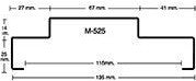 PERFIL P/MARCO M-525 C-20 ( 8.58 K/PZA. )